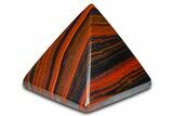 Polished Tiger Iron Stromatolite Pyramid - Billion Years #379600-1